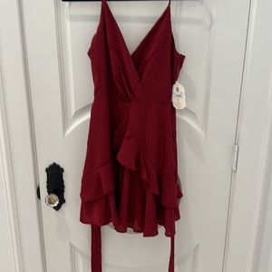 Red tie Altar’d State dress